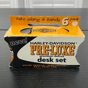 Harley-Davidson Vintage Premium Desk Set in Oil Can Packaging
